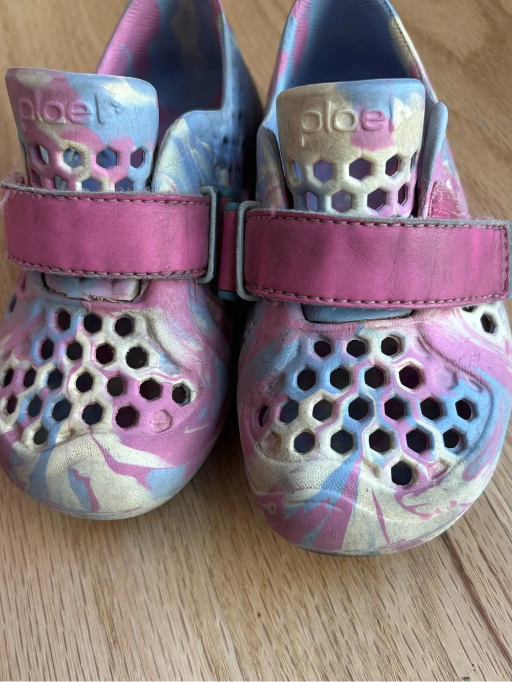Plae Mimo Marble Pink Purple White Water Shoe Sandal Toddler Girl Size 8